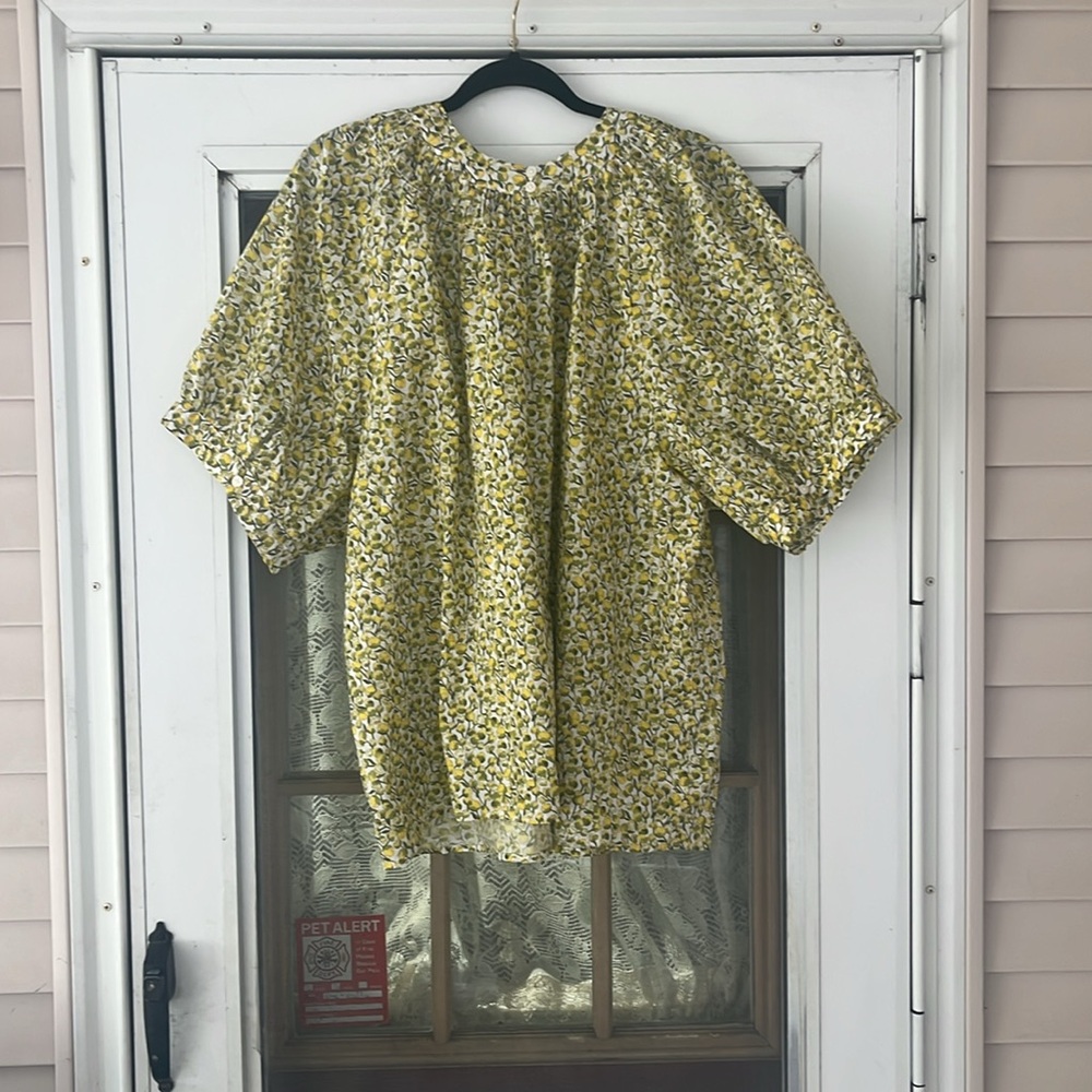 NWT J. Crew puff sleeve blouse Liberty fabric size 3x - Picture 5 of 6